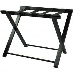 Suport de bagaj fara spatar ALPHA, facut din bamboo (culoare neagra) 