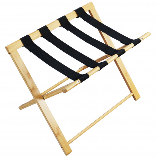 Suport de bagaj fara spatar DELTA, facut din bamboo (culoare natur)