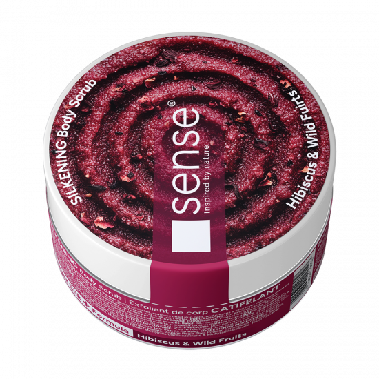 Exfoliant de corp, SugarSilk+, Hibiscus & Fructe Sălbatice, 200ml – SENSE