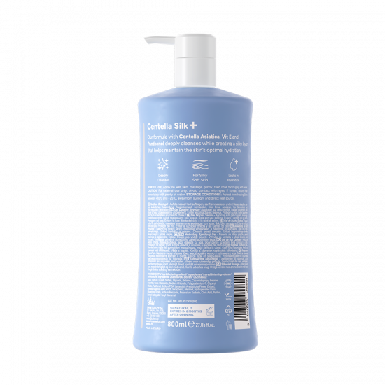 Gel de Dus CentellaSilk+, Magnolie Alba & Casmir, 800ml – SENSE