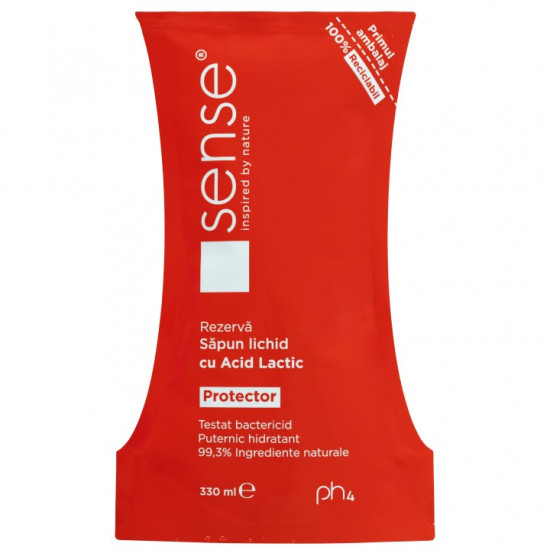 Sapun Gel cu acid lactic 330ml - Rezerva, extract Papaya, Sense