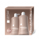 Set Cadou cu Lufa, DoubleSilk+, Vanilie & Macadamia, Săpun lichid gel 330ml & Gel de dus 330ml – SENSE 