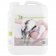 Sense 3 in 1 Sampon, balsam si gel de dus, 5 L