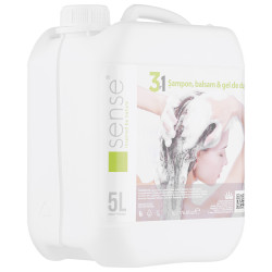 Sense 3 in 1 Sampon, balsam si gel de dus, 5 L
