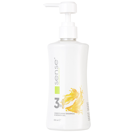 Sense 3 in 1 sampon, balsam si gel de dus, 330 ml