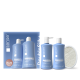 Set Cadou cu Lufa, DoubleSilk+, Magnolie albă & Cașmir, Săpun lichid gel 330ml & Gel de dus 330ml – SENSE