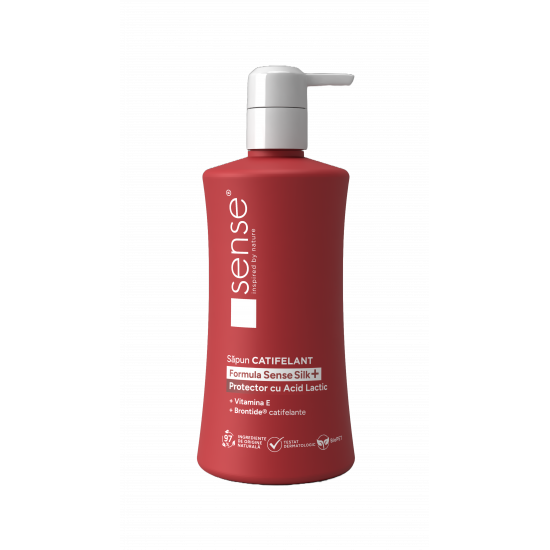 Sapun Lichid Gel, SenseSilk+, Protector cu Acid Lactic, 330ml – SENSE