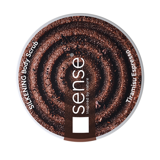 Exfoliant de corp, SugarSilk+, Tiramisu Espresso, 200ml – SENSE