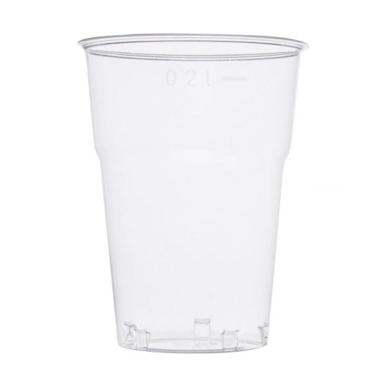 Pahar plastic PS 250 ml ambalat individual