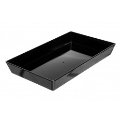 Tavita neagra rectangulara inalta 230x140x30 mm