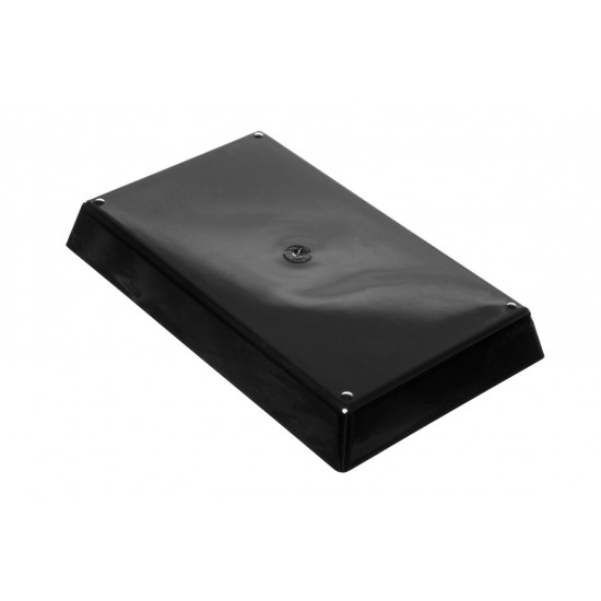 Tavita neagra rectangulara inalta 230x140x30 mm