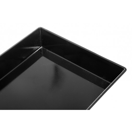 Tavita neagra rectangulara inalta 230x140x30 mm