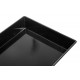 Tavita neagra rectangulara inalta 230x140x30 mm