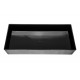 Tavita neagra rectangulara inalta 230x140x30 mm