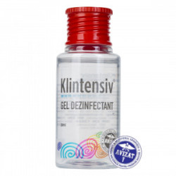 Gel dezinfectant maini antibacterian virucid 85% alcool, Klintensiv 28ml