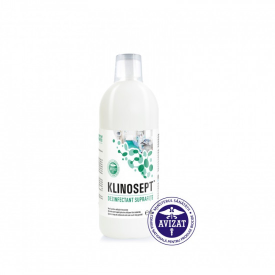 Dezinfectant rapid pentru suprafete RTU pe baza de acool, Klinosept 1L
