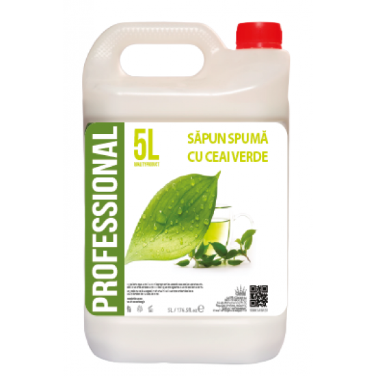 Sapun lichid SPUMA cu parfum Green Tea 5 L